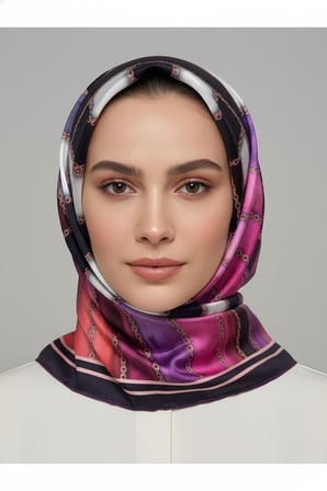 halka zincir desenli soft eşarp desen 1 renk 5