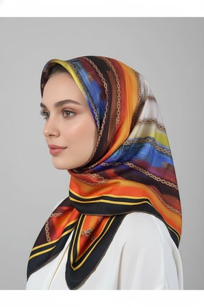halka zincir desenli soft eşarp desen 1 renk 6