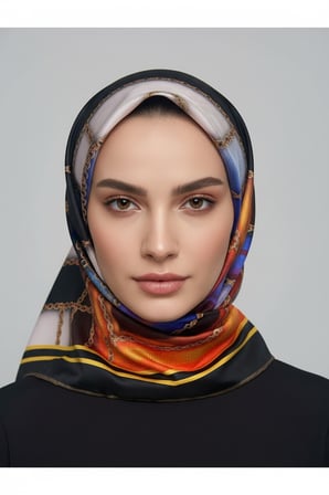 halka zincir desenli soft eşarp desen 1 renk 6