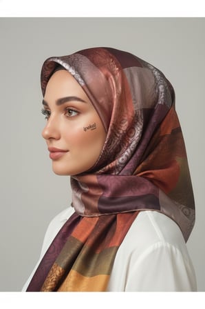 halka zincir desenli soft eşarp desen 1 renk 9