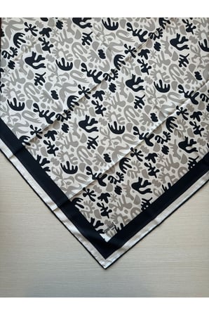Trend Dijital Baskı  Batik Desenli Royan Eşarp Desen 3 Renk 2