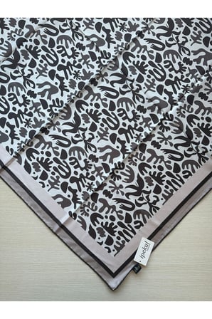 Trend Dijital Baskı  Batik Desenli Royan Eşarp Desen 3 Renk 4