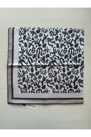Trend Dijital Baskı  Batik Desenli Royan Eşarp Desen 3 Renk 4