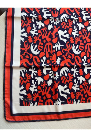 Trend Dijital Baskı  Batik Desenli Royan Eşarp Desen6