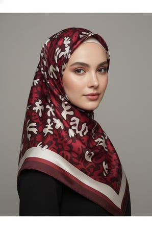 trend dijital baskı  batik desenli royan eşarp desen 3 renk 9