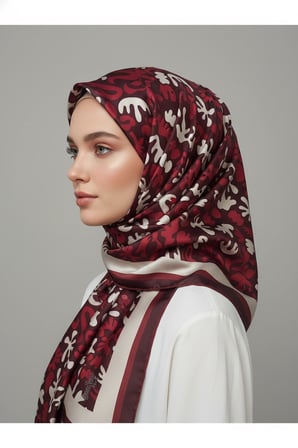 trend dijital baskı  batik desenli royan eşarp desen 3 renk 9