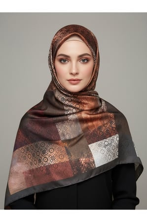trend dijital baskı  batik dikdörtgen desenli royan eşarp desen 4 renk 5