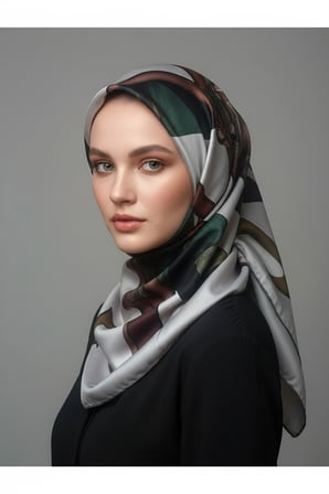 çiçek desenli twill eşarp desen 2 renk 2