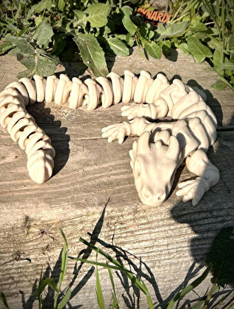 Ejderha - İskelet Boynuzlu Ejderha💀🐉 3D Hareketli Organik Oyuncak - Model XL Versiyon Dev Boy