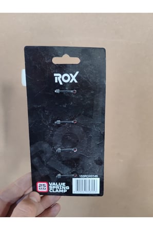 El Tip İşkence Kırmızı Klips Yaylı Kıskaç Hobi Ağız Genişliği 25mm Ağız Derinliği 15mm 1 inç 4 Ad.