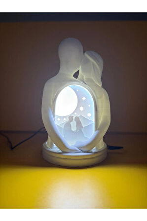 Farklı Renklerde Işıklı Biblo Gece Lambası