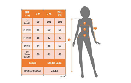 Modavera Kadın Uzun Kollu Bisiklet Yaka Desenli Dalgıç Kısa Elbise