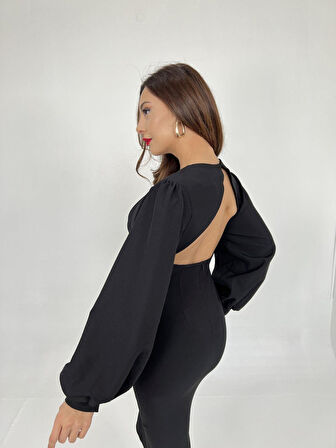 Modavera 6530 ELBİSE-SİYAH