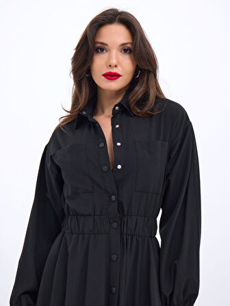 Modavera 5903 ELBİSE-SİYAH