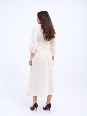 Modavera 7096 ELBİSE-KREM