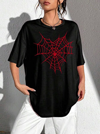 Modavera Baskılı T-shirt - Siyah