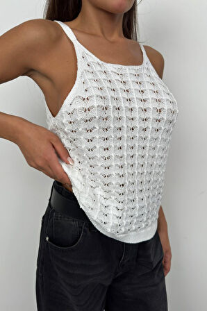 Modavera Askılı Triko Bluz