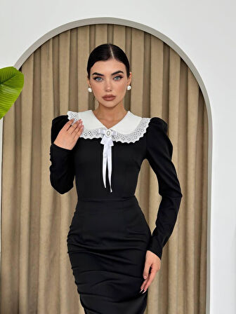 Modavera Coventry Yakalı Elbise
