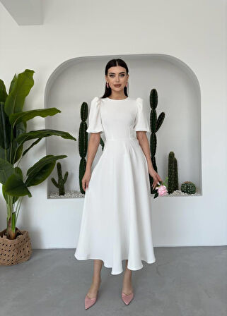 Modavera Catania Balon Kol Elbise