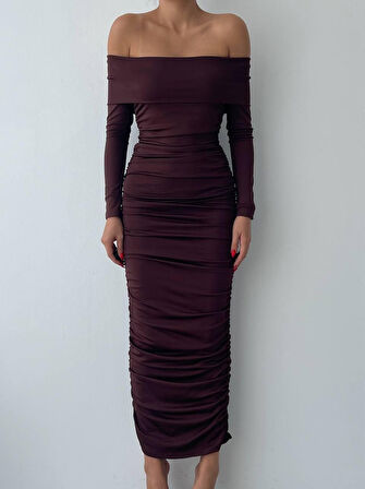 Modavera Dakota Drapeli Elbise