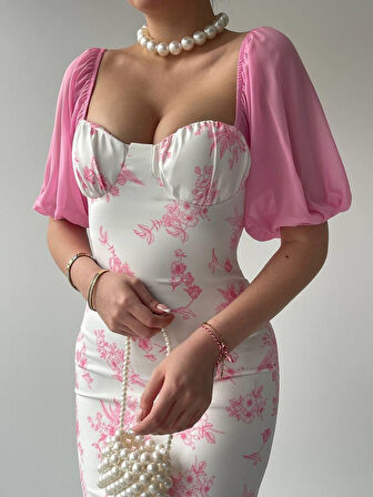 Modavera Rodolf Balon Kol Elbise