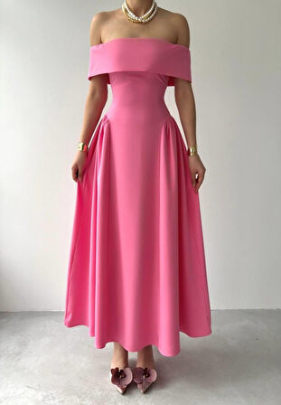 Modavera Stars Straplez Elbise