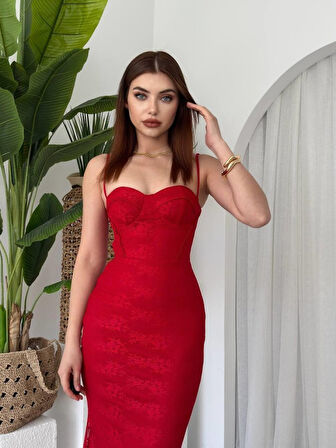 Modavera Kalıse İp Askılı Elbise