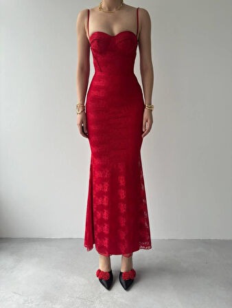 Modavera Kalıse İp Askılı Elbise