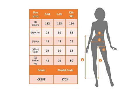 Modavera Kadın Belde Kruvaze Ve Ribana Detay Ispanyol Paça Ithal Krep Pantolon
