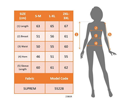 Modavera Kadın Uzun Kollu V Yakalı Desenli Süprem Bluz