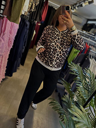 Modavera Kadın Uzun Kollu Lepoar Detay Modal Kumaş Ikili Takım