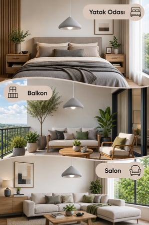 Kubbe Form Sarkıt Avize Beton Görünümlü Dokulu Modern Dekoratif Avize E27 25 cm - Gri