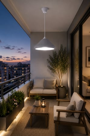 Kubbe Form Sarkıt Avize Beton Görünümlü Dokulu Modern Dekoratif Avize E27 25 cm - Gri