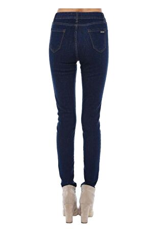 Mavi Denim İndigo Dar Paça Detaylı Kadın Pantolon