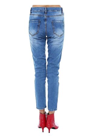 Mavi Denim Taşlanmış Yıpratmalı Kadın Pantolon