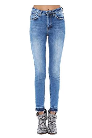 Mavi Denim Paça Detaylı Kadın Pantolon