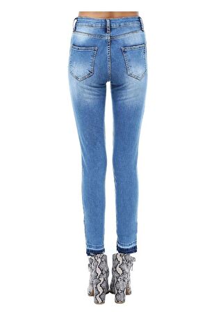Mavi Denim Paça Detaylı Kadın Pantolon