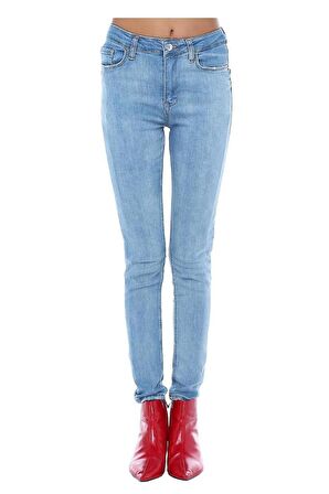 Mavi Denim Antrasit Dar Paça Kadın Pantolon