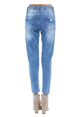 Mavi Denim Paça Saçak Detaylı Kadın Pantolon