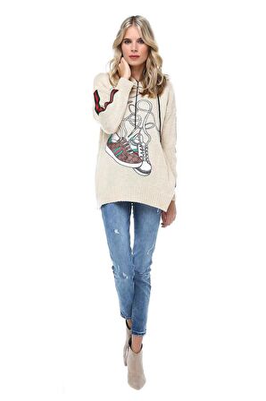 Mavi Denim Yıkamalı Yırtık Detaylı Kadın Pantolon