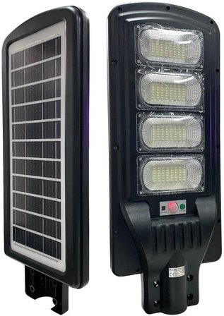 400W Solar Sokak Lambası Hareket Sensörlü - Kumandalı