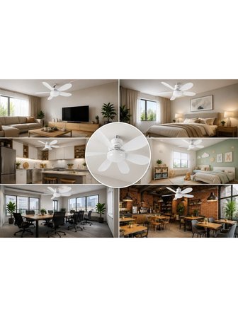 Ventus 40W Uzaktan Kumandalı Tavan Tipi Fan LED Aydınlatma