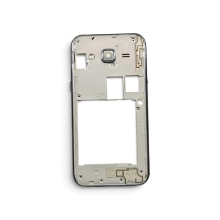 J2 Orta Kasa Galaxy J200 Uyumlu Gri Renk Orta Kasa Çerçeve + Ses Açma ON OFF Tuş Plastik ve Kamera Camı