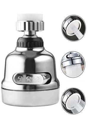 Mutfak Lavabo Bataryası İçin Hareketli Uç Tazyikli Duş Modlu Filtre Aparatı