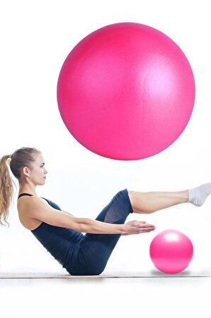 Pilates Topu 25 Cm Dura Strong Pilates Topu Deluxe Egzersiz Denge Topu Plates Ball Pembe