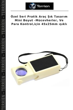 Özel Seri Pratik Araç Şık Tasarım Mini Boyut -Mücevherler, Ve Para Kontrol,için 45x25mm ışıklı