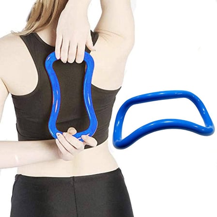 Özel Üretim YR-20 Mavi Renk Yoga Ring Jimnastik Halkası Aktif Yaşam Esneklik Aleti
