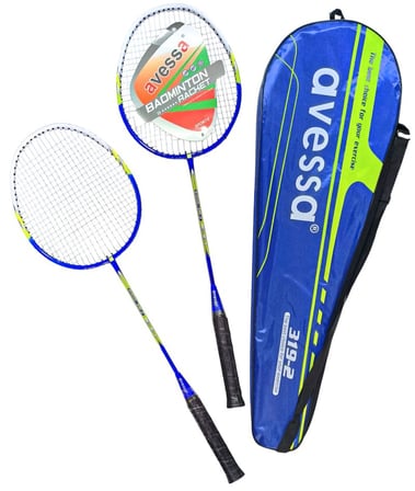 Delux Serisi 319-2 Tek Parça Badmington Raket Set Çift Rekreasyon Açık Hava