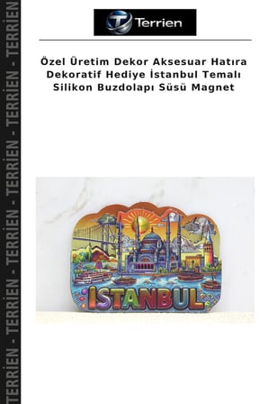 Özel Üretim Dekor Aksesuar Hatıra Dekoratif Hediye İstanbul Temalı Silikon Buzdolapı Süsü Magnet
