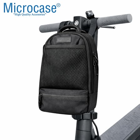 Microcase Suluk Bölmeli Çapraz Omuz Askılıklı Scooter Çantası AL5537 - SİYAH